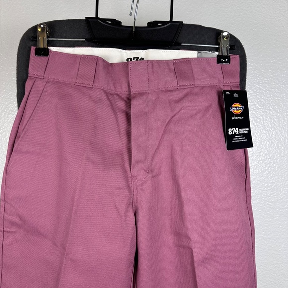 Dickies Mauve Tailored Trousers Size 2 - Picture 2 of 8